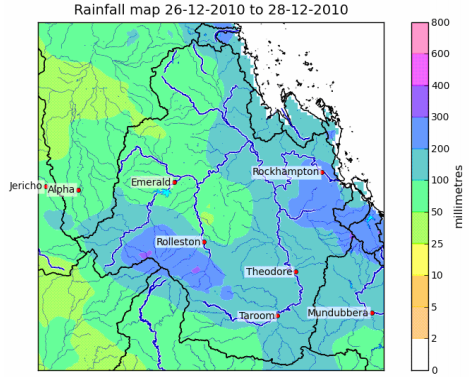 Flood Rainfall - 2011 Rockhampton Flood